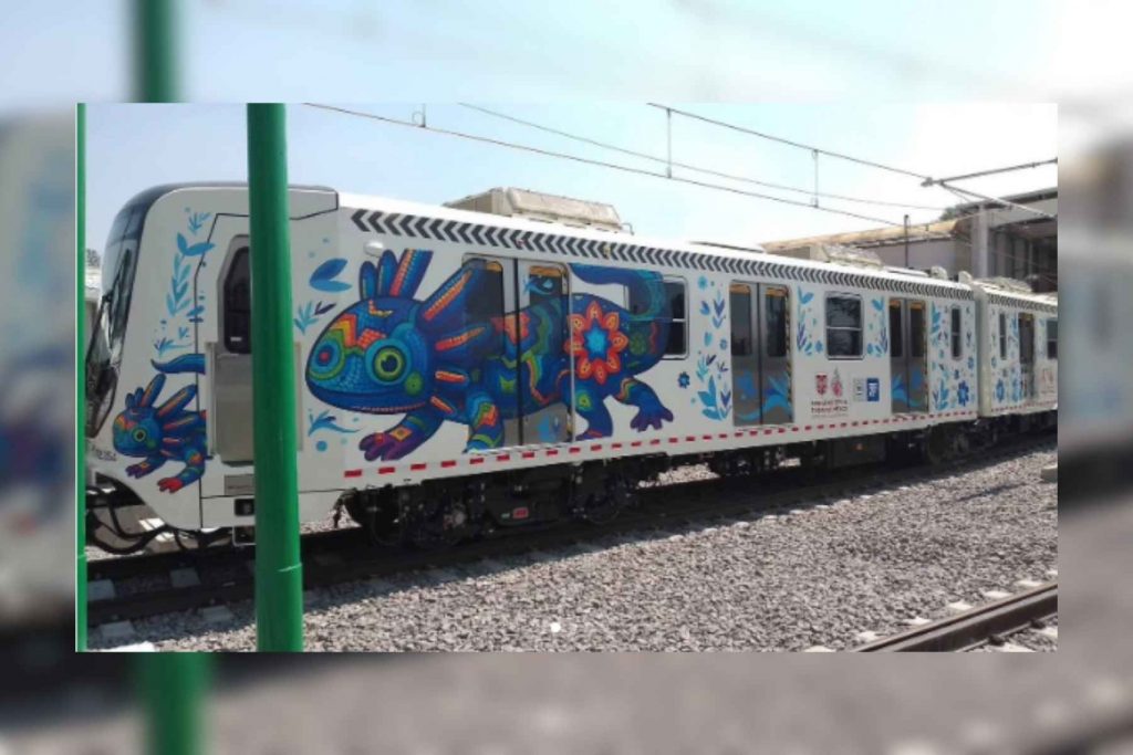 Unidades T-25 del Tren Ligero que conectan Taxqueña con Xochimilco. Estas unidades operan con 750 voltios y cuentan con sistemas de seguridad de última generación para la demanda del Mundial.